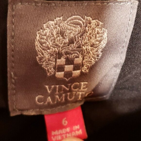 Vince Camuto Womens Black 3/4 Sleeve Fit Flare Heavy Knit Dress 6 - Picture 6 of 8